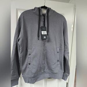 Men's Charcoal Zip-Up Hoodie